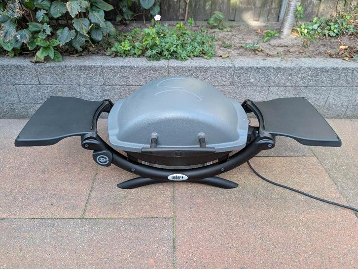 Elektrische BBQ Weber Q1400, Tuin en Terras, Elektrische barbecues, Gebruikt, Ophalen