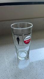 Te koop: bierglas Amstel “Dit is de man, dit is zijn bier”, Ophalen of Verzenden, Zo goed als nieuw, Bierglas