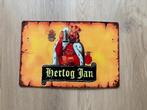 Prachtig vintage Hertog Jan bord (30x20), Ophalen of Verzenden, Zo goed als nieuw, Reclamebord, Plaat of Schild, Hertog Jan