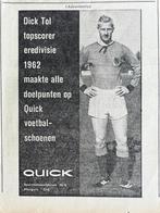 Reclame Quick voetbalschoenen - 1962 - Dick Tol FC Volendam, Verzamelen, Sportartikelen en Voetbal, Ophalen of Verzenden, Gebruikt