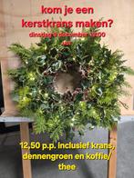 Kerst krans maken in Nijkerk, Ophalen