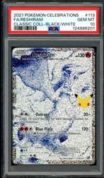 Reshiram [Full Art] PSA 10 - 113/114 - Celebrations 2021, Hobby en Vrije tijd, Verzamelkaartspellen | Pokémon, Ophalen of Verzenden