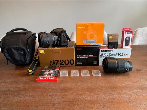 Nikon D7200 complete set, Audio, Tv en Foto, Fotocamera's Digitaal, Zo goed als nieuw, Spiegelreflex, Nikon, 8 keer of meer, Ophalen of Verzenden
