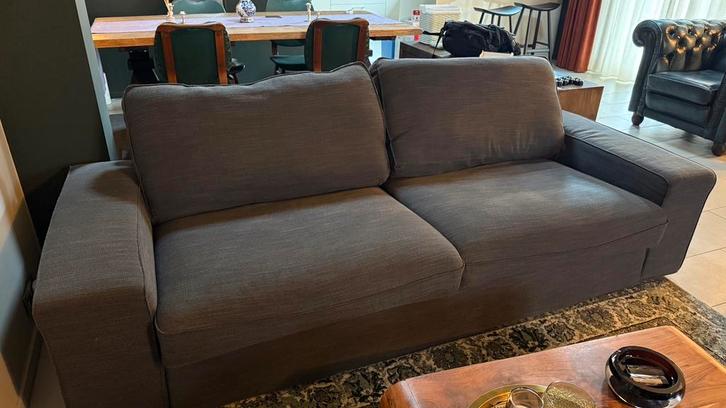Ikea Kivik 3-zits bank Hillared Antraciet, Huis en Inrichting, Banken | Bankstellen, Gebruikt, Rechte bank, Driepersoons, 200 tot 250 cm