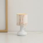 Vintage Mid Century Modern porselein nachtlampje | 00241, Gebruikt, Stof, Nvt, Minder dan 50 cm