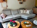 Hukla Hoekbank met Chaiselounge - Lichtgrijs, Huis en Inrichting, Banken | Bankstellen, Ophalen, Gebruikt, 125 tot 150 cm, Hoekbank