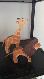 Holztiger giraf en leeuw set, Ophalen of Verzenden, Zo goed als nieuw