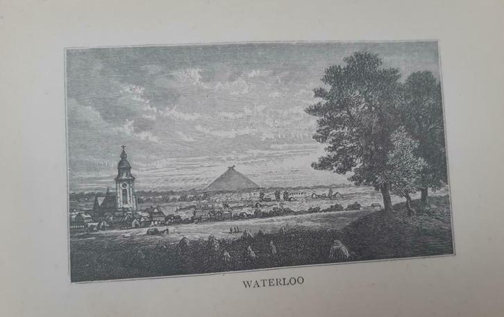 29 / Waterloo. houtgravure uit 1892, Antiek en Kunst, Kunst | Etsen en Gravures, Ophalen of Verzenden