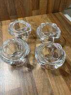 VINTAGE waxinelichthouders | 24% loodkristal | ADRIA | Frans, Ophalen of Verzenden