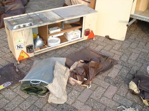 campingkeuken gas + complete spullen voor Travelsleeper, Caravans en Kamperen, Kampeermeubelen, Gebruikt, Campingmeubel-accessoire