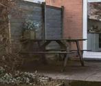 Bankirai hardhouten picknicktafel, Tuin en Terras, Picknicktafels, Ophalen, Gebruikt, Rechthoekig, Hout