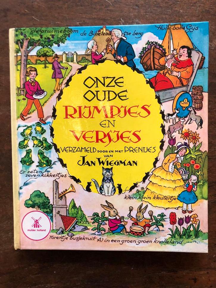 Onze Oude Rijmpjes en Versjes - Jan Wiegman, Verzamelen, Overige Verzamelen, Gebruikt, Ophalen of Verzenden