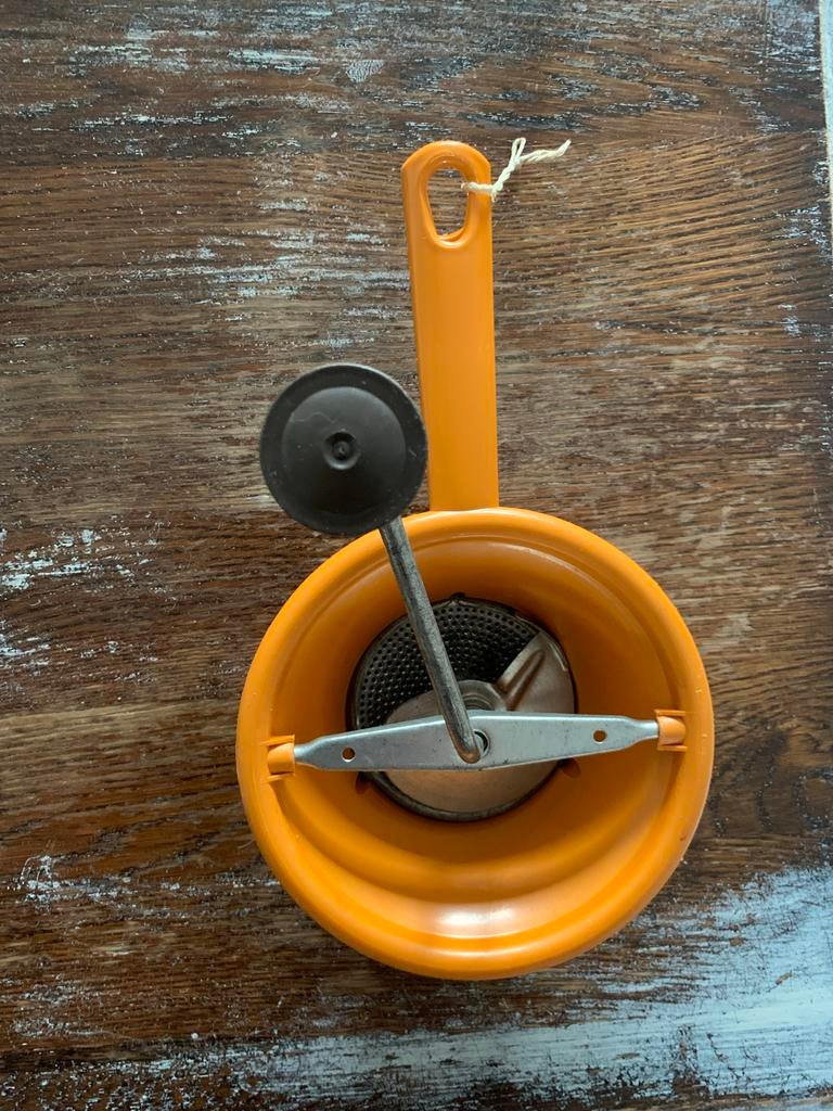 Oranje Moulinex Zeefje - Vintage Keukenaccessoire, Ophalen of Verzenden, Gebruikt