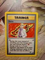 Blaine 100/132 Gym Hero's Challenge 2000 Wotc, Ophalen of Verzenden, Zo goed als nieuw, Losse kaart