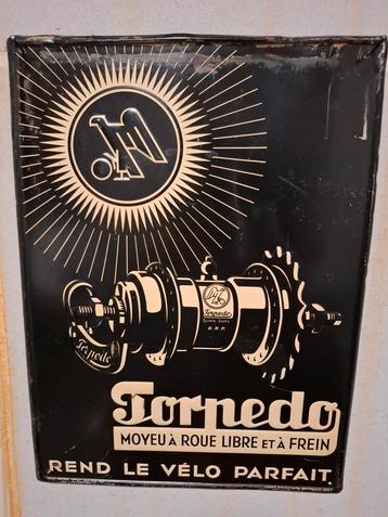 Torpedo fietsnaven reclamebord - 1937 beschikbaar voor biedingen