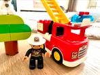 Lego Duplo brandweer truck, Ophalen of Verzenden, Gebruikt, Complete set, Duplo