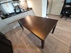 Eettafel uitschuifbaar (Bjursta - Ikea) zwartbruin 180x95, Ophalen, 50 tot 100 cm, Vijf personen of meer, 150 tot 200 cm