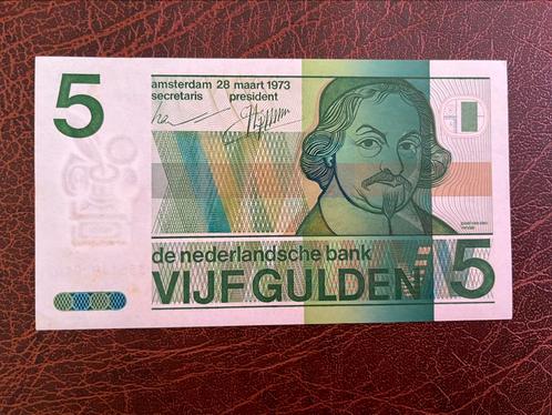Vijf gulden 1973 UNC, Postzegels en Munten, Bankbiljetten | Nederland, Los biljet, 5 gulden, Ophalen of Verzenden