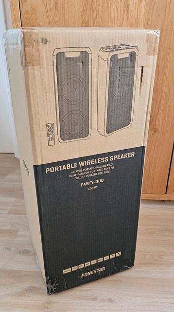 FONESTAR PartyDuo Party box / Speaker 100 Watt (Nieuw) beschikbaar voor biedingen