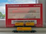 Fleischmann DHL B-Cargo containerwagens., Gelijkstroom, Fleischmann, Wagon, Ophalen of Verzenden