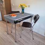 Tafel met 2 stoelen, uitklapbaar, Huis en Inrichting, Tafels | Eettafels, Ophalen, Zo goed als nieuw, Rechthoekig