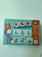 Djeco puzzle trio 8 stuks, Kinderen en Baby's, Speelgoed | Kinderpuzzels, Ophalen of Verzenden, Zo goed als nieuw