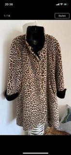 Faux fur teddy 42 L panterprint, Kleding | Dames, Ophalen of Verzenden, Zo goed als nieuw, Maat 42/44 (L), Bruin