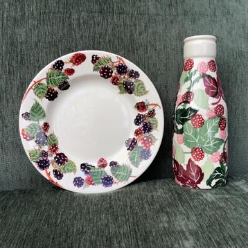 Emma Bridgewater- servies- BLACKBERRY- Plate+ Bottle- Nieuw! beschikbaar voor biedingen