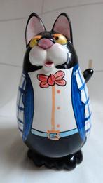 Spaarpot Poes Kat 18,5 cm, Verzamelen, Spaarpotten, Ophalen of Verzenden, Gebruikt, Steen, Aardewerk of Keramiek, Dier