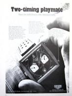22 vintage advertenties reclames horloges 67-81 horloge Tiss, Verzenden, Gebruikt, Overige typen