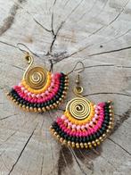 Nieuwe unieke handgemaakte oorbellen boho stijl veelkleurig, Overige materialen, Hangers, Blauw, Nieuw