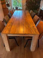 Eettafel van steigerhout 270cm lang, Ophalen, 200 cm of meer, 50 tot 100 cm, Zo goed als nieuw
