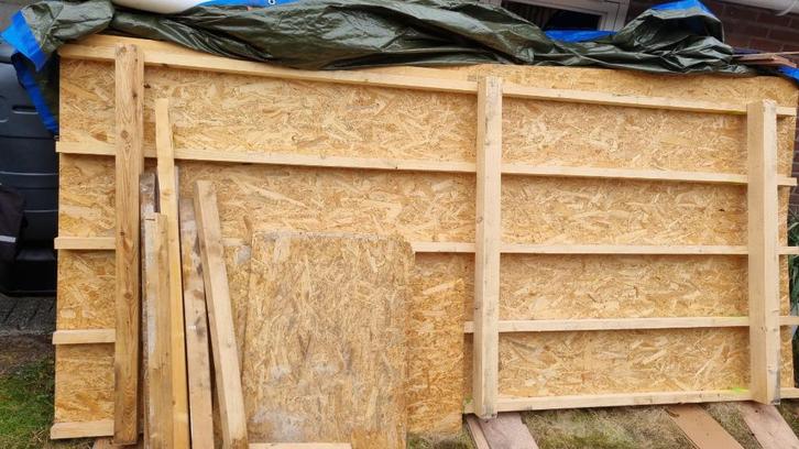 Complete houten overkapping – 4 delen, Tuin en Terras, Overkappingen, Nieuw, Veranda, Ophalen of Verzenden