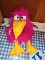 Roze vogel handpop kraai met piepje rekenhulp school, Ophalen of Verzenden