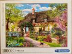 Legpuzzel Engelse cottage van 1000 stukjes, Ophalen of Verzenden, 500 t/m 1500 stukjes, Zo goed als nieuw, Legpuzzel