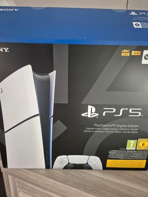 PS5 Slim Digital - zo goed als nieuw in doos!, Spelcomputers en Games, Spelcomputers | Sony PlayStation 5, Nieuw, Playstation 5 Digital