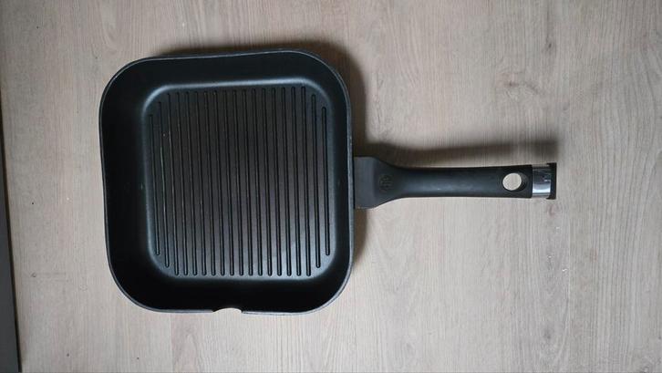Grillpan - geschikt voor gas, Huis en Inrichting, Keuken | Potten en Pannen, Gebruikt, Rvs, Ophalen