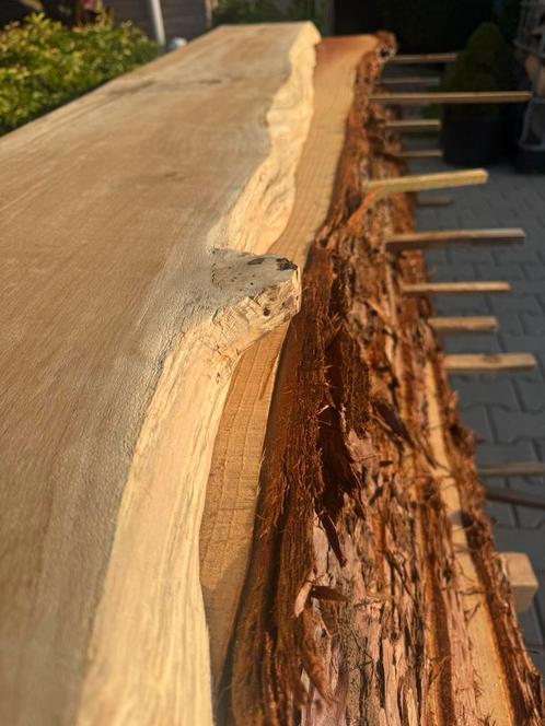 Zeer mooie eiken wandplaat 240x35x6cm, Tuin en Terras, Palen, Balken en Planken, Zo goed als nieuw, Planken, 250 cm of meer, Ophalen