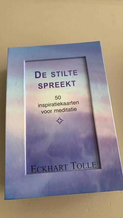 Eckhart Tolle - De stilte spreekt 50 kaarten, Boeken, Esoterie en Spiritualiteit, Zo goed als nieuw, Overige typen, Tarot of Kaarten leggen