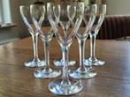 W.J.Rozendaal, 8 glazen model Madoera Kristalunie Maastricht, Antiek en Kunst, Antiek | Glas en Kristal, Ophalen of Verzenden