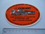 sticker oud St Oedenrode brabant koffietafel KIENEHOEF retro, Ophalen of Verzenden, Zo goed als nieuw, Bedrijf of Vereniging