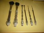Mie18<> metalen make up kwastenset, Zo goed als nieuw, Toebehoren, Zilver, Verzenden
