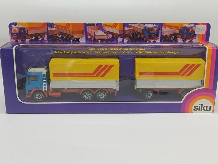 SIKU Volvo f12 combi 3115, Hobby en Vrije tijd, Modelauto's | 1:50, Zo goed als nieuw, Bus of Vrachtwagen, SIKU, Ophalen of Verzenden