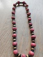 Ketting met elastiek van klei kralen uit Peru, Ophalen of Verzenden