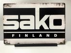 Sako Finland metalen reclamebord (Old Look), Reclamebord, Nieuw, Ophalen of Verzenden, Pand50