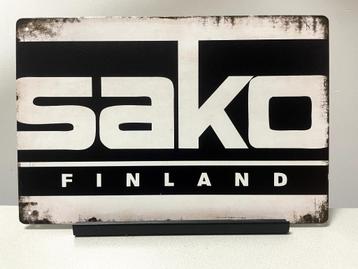 Sako Finland metalen reclamebord (Old Look) beschikbaar voor biedingen