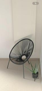 Loungestoel – zwart - €10, Ophalen, Zo goed als nieuw, Minder dan 50 cm