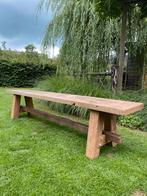 Oud eiken bank, eettafelbank, bankje, sidetable, Ophalen, Nieuw, Hout