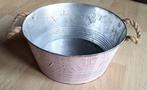 Oud rose metalen plantenbak bloemenbak decoratieve schaal, Tuin, Minder dan 30 cm, Minder dan 60 cm, Rond