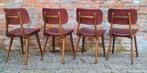 Vier vintage, design stoelen Louis van Teeffelen, Huis en Inrichting, Stoelen, Ophalen, Louis van Teeffelen, Vier